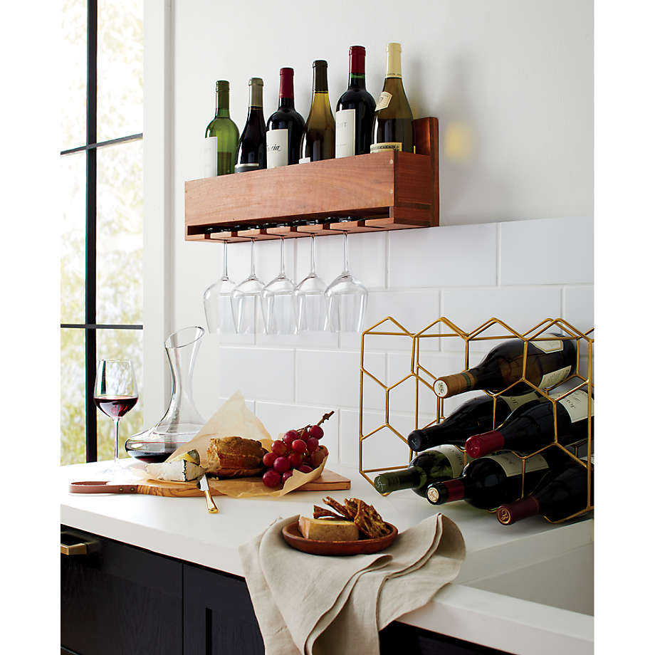 Tilted best sale wine rack